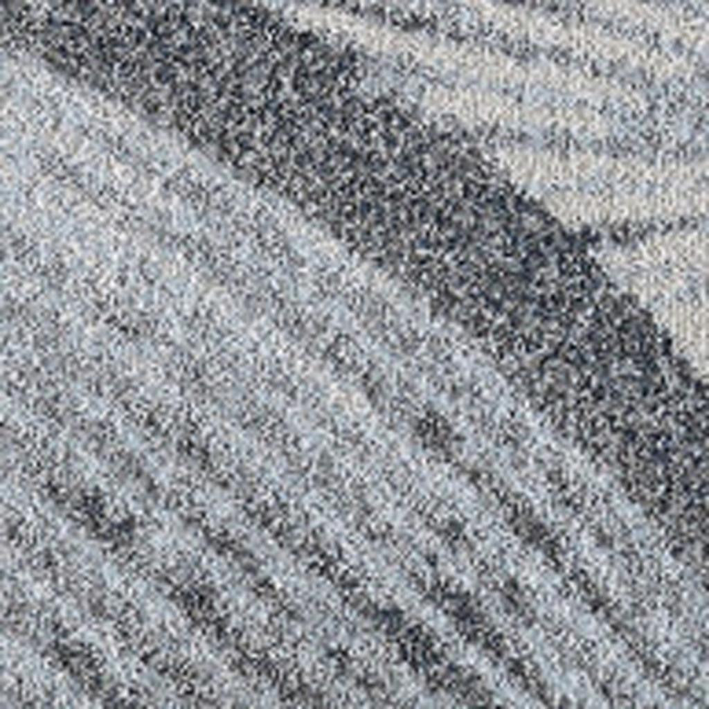 10' X 13' Gray Blue Abstract Waves Modern Area Rug